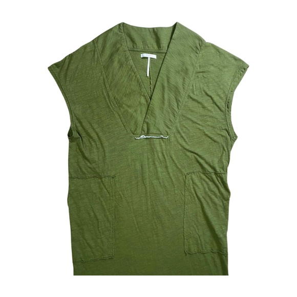 Stitchdrop ✧ Nordstrom Lagenlook V-Neck Pocket Midi Dress | M - Picture 9 of 10